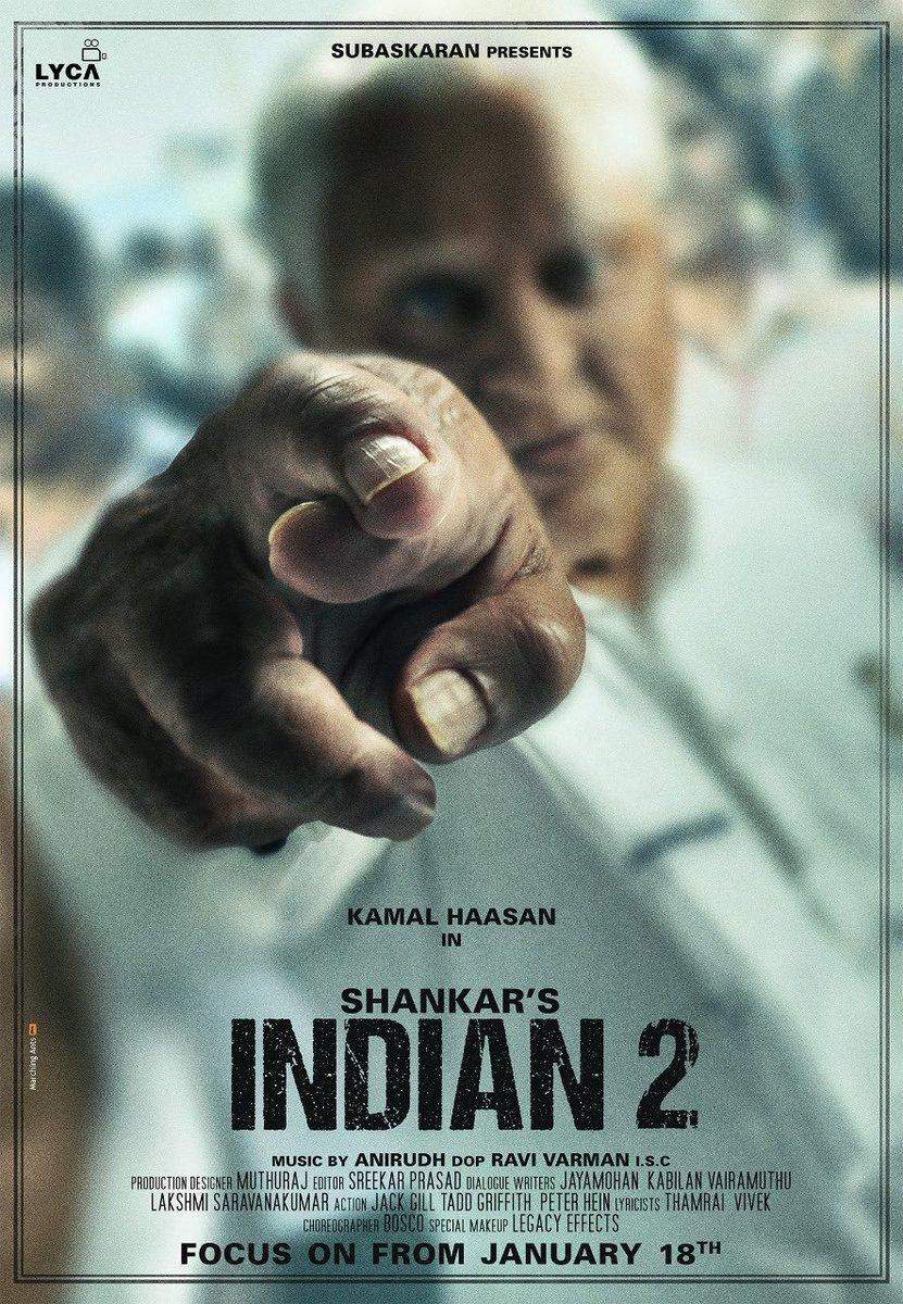 கமல் – ஷங்கரின் இந்தியன் 2 ஃபர்ஸ்ட் லுக் வெளியீடு! #Indian2