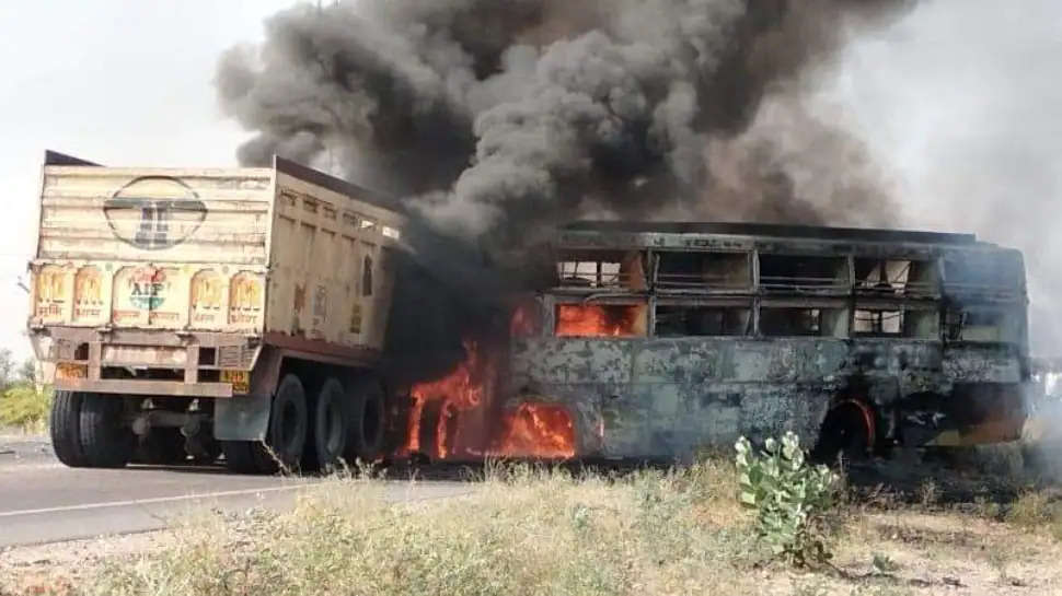 Rajasthan-bus-truck-accident